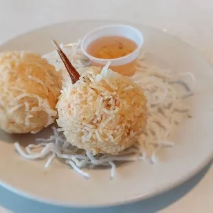 Stuffed crab claws app.  Really great.