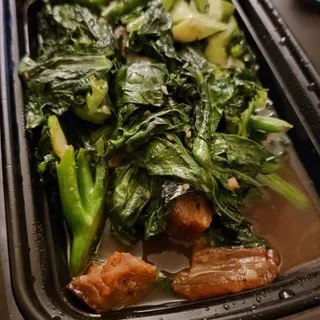 Crispy Pork Sauteed with Chinese Broccoli