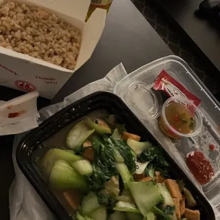 Stir Fried Bok Choy and Tofu