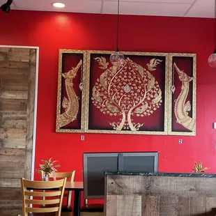 Inside the restaurant