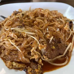 Pork pad Thai heat 5 out of 10
