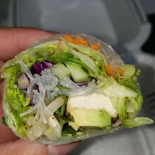 Tofu spring rolls