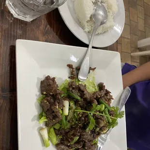 Garlic and pepper beef