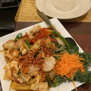 Seafood ginger entree