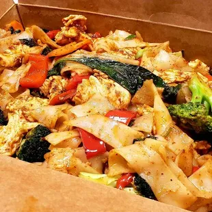 Drunken Noodle, though it seems more like Thai Basil noodles