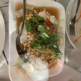 Steamed Fish or Calamari with Lime Juice
