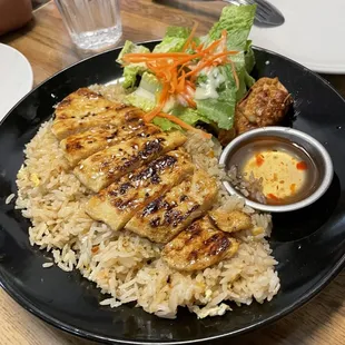 Lunch special chicken in the beach