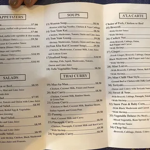Menu 2/2