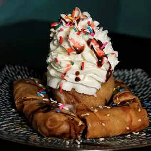 Fried Banana W/ Fried Ice Cream