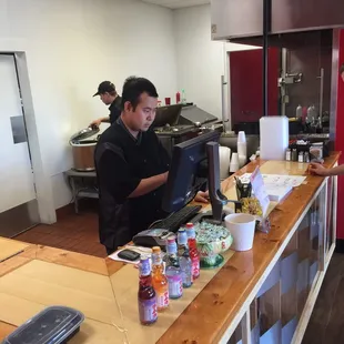 sushi and sashimi, interior
