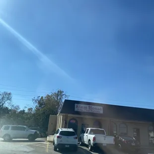 View from parking lot