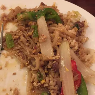 Beef drunken noodle