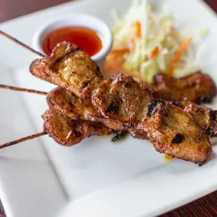 Chaing Mai BBQ pork Skewers