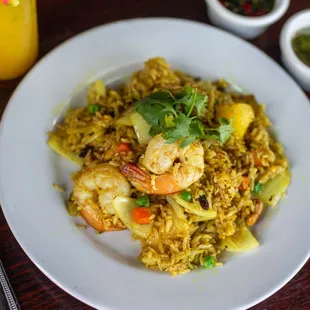 Tropical Fried with Prawns.