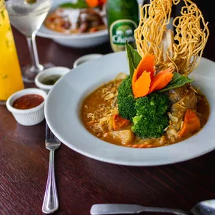 Seasonal Special Lamb shanks in Massuman Curry.