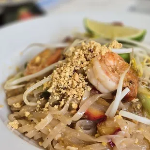 Pad Thai Shrimp.