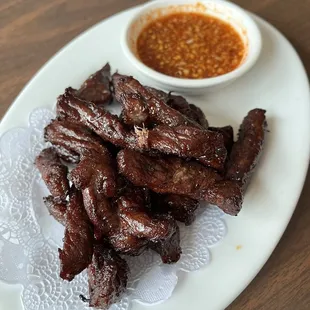 Fried dried Beef - very yummy