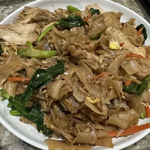 Pad See Ew with chicken.