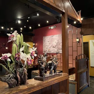 the interior of the restaurant