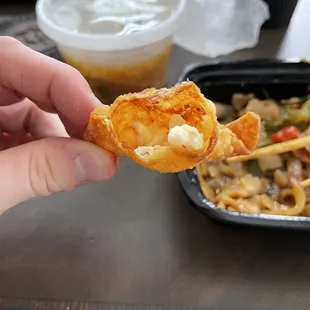 Crab Rangoon with no filling....