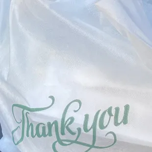 Nice bag for my food order!