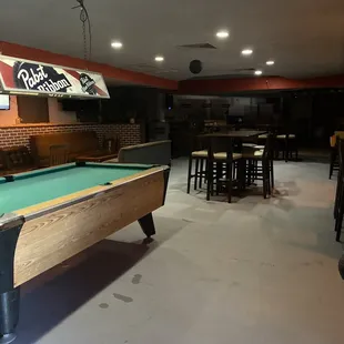 Still early. Empty. Dark at the end