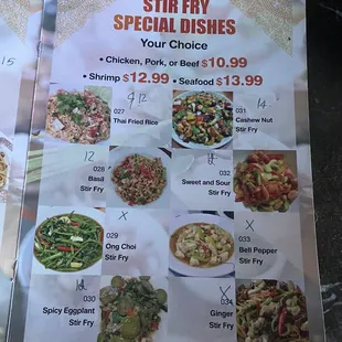 8.18.22 NOTE- prices has increased since. Need to check the price. Old menu and haven't updated it yet.