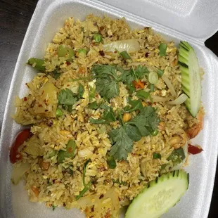 Spicy / Hot Pineapple Fries Rice