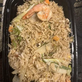 Basil Fried Rice with Shrimp