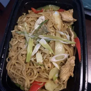 Singapore Noodles with pork