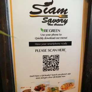 the menu