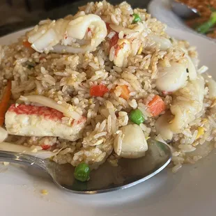 49. Spicy Basil Fried Rice (with seafood)