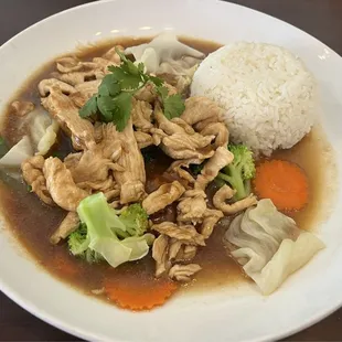 chicken garlic and peppers entree