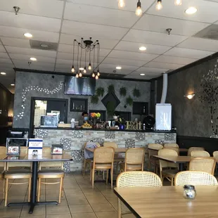 the interior of a restaurant