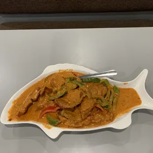 Choo Chee Pla (Tilapia). Very good!