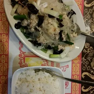 Glass noodles salad with shrimp