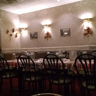 Dimly lit siam spicy dining room