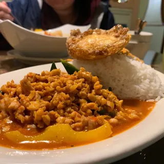 SP11. Pad Bai Kaprao and Fried Egg Lunch