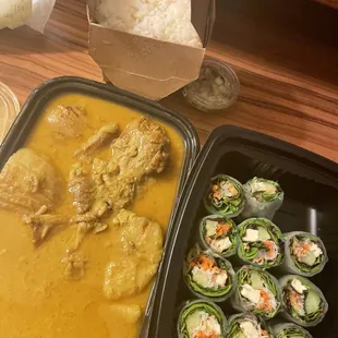 Siam Square Curry and Basil Roll - 2 rolls