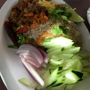 Shrimp Paste Fried Rice
