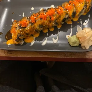 Firecracker roll! It's huge and oh so delicious. Great date night for me n hubby