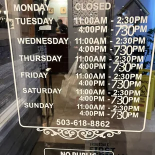 Hours 3/10/23