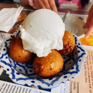 Fried Banana with Ice Cream