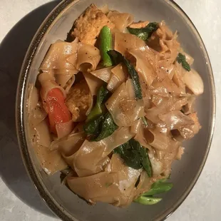 Drunken Noodles with tofu