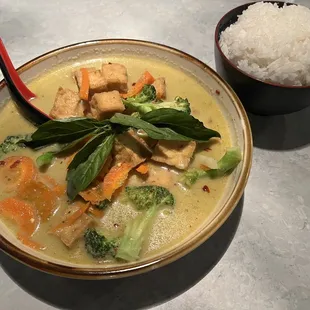 Green Curry add tofu