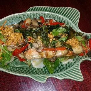 food, grilled fish