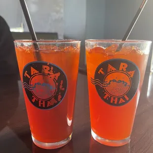 Thai Iced Tea (with lemonade no cream)