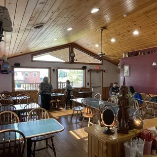 Inside the restaurant