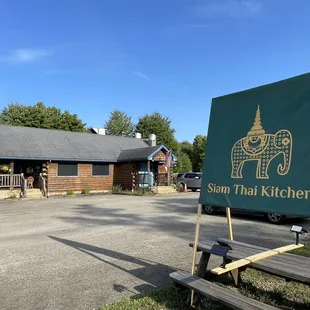 Building outside and sign