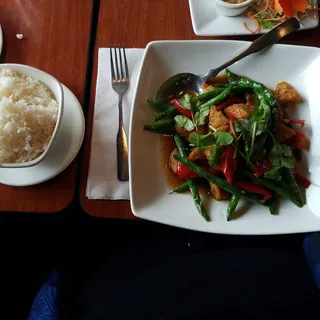 Dancing String Beans Dinner Special